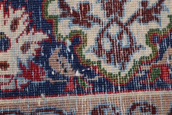 A Tabriz blue ground carpet,
